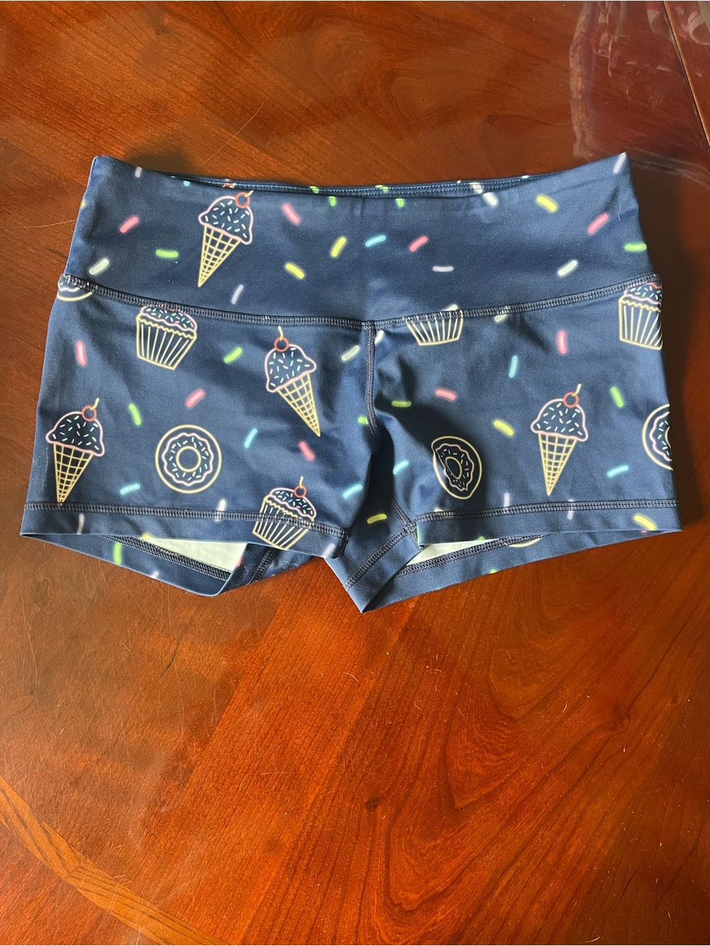 Feed Me Fight Me Navy Ice Cream & Cupcake Shorts